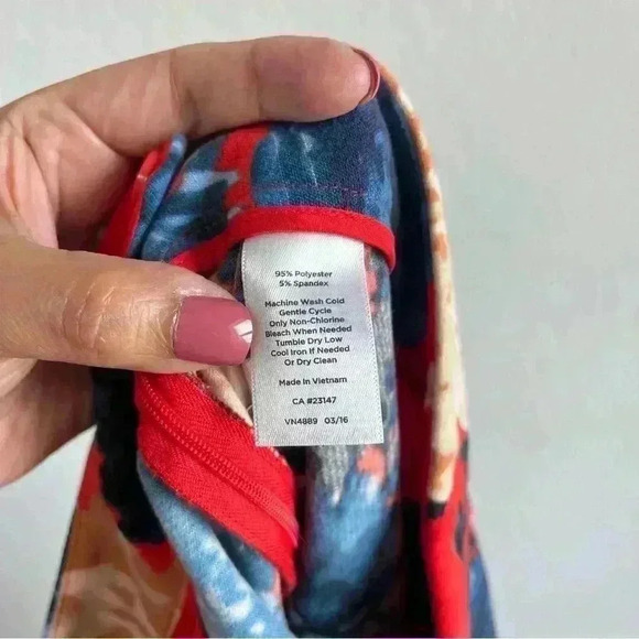 Talbots Chatman Women's Floral Ankle Slim Leg Side Zipper Tapered Pants Size 6 - Picture 10 of 10